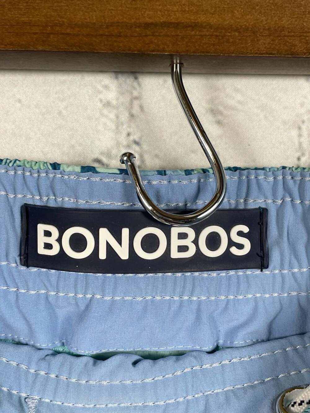 Bonobos Riviera Swim Trunks with Boxer Brief Liner Blue Whale Print Size XL - Picture 3 of 8